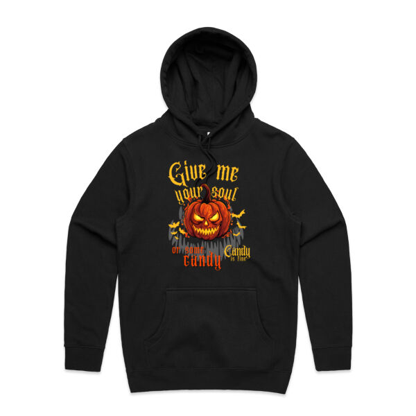Give Me Your Soul, Or Some Candy - AS Colour Mens Stencil Hoodie Thumbnail